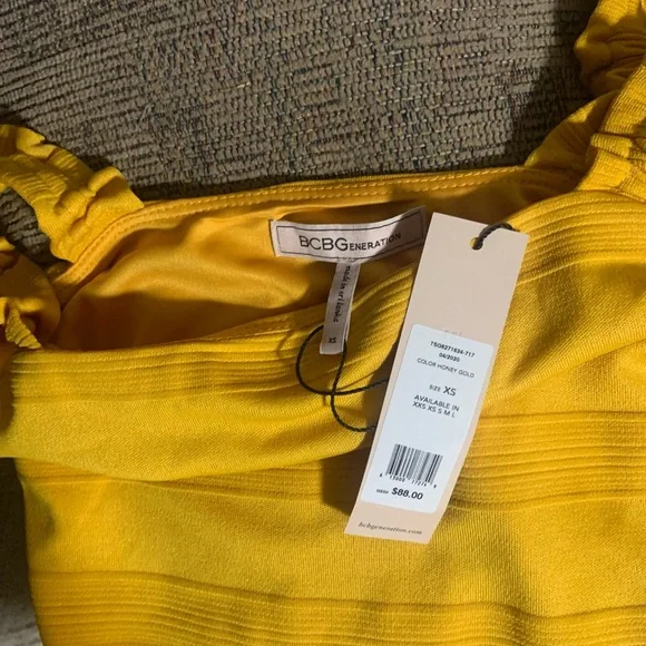 Bcbgeneration Knit Ruffled Mini Dress - Picture 3 of 3